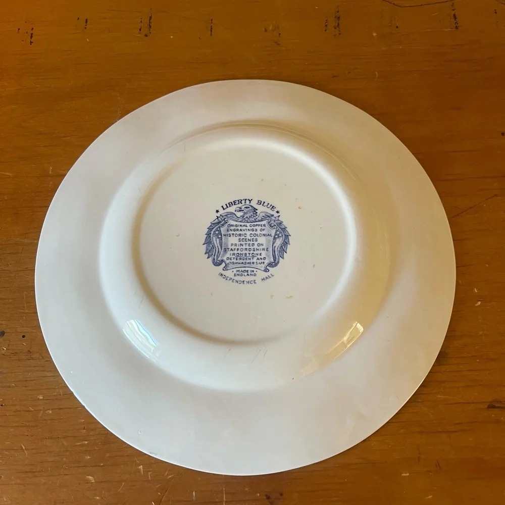 Staffordshire Liberty Blue Dinner Plate - Picture 3 of 6